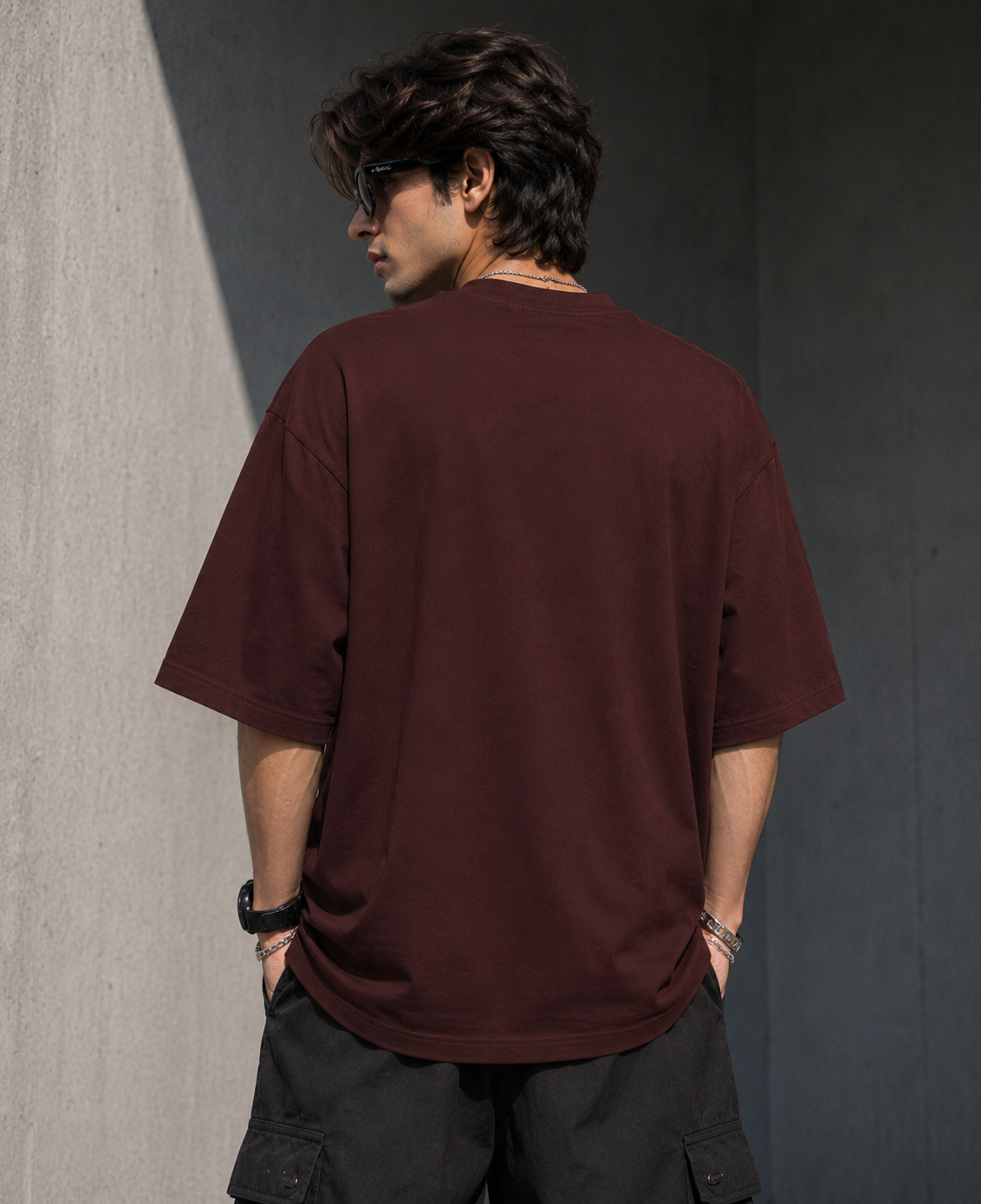 EVERY ARTIST WAS A BROKEN CHILD FEELING OVERSIZED TEE - DARK