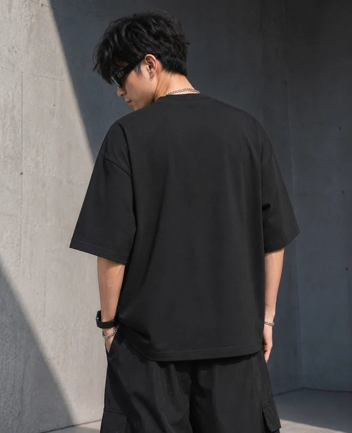 EVERY ARTIST WAS A BROKEN CHILD STATEMENT OVERSIZED TEE - DARK
