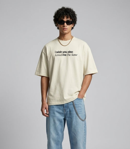 LOVED ME THE SAME SAME FEELING OVERSIZED TEE - LIGHT